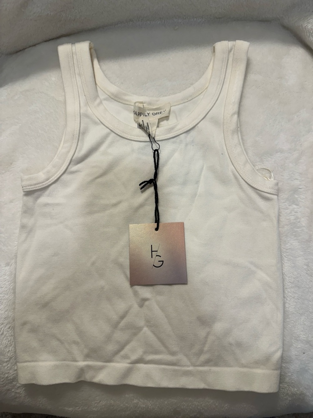 Happily Grey Women’s Cream Tank Top